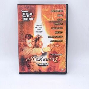 eXistenZ DVD Jude Law Sci-Fi Thriller Cult Classic David Cronenberg 1999 Retro